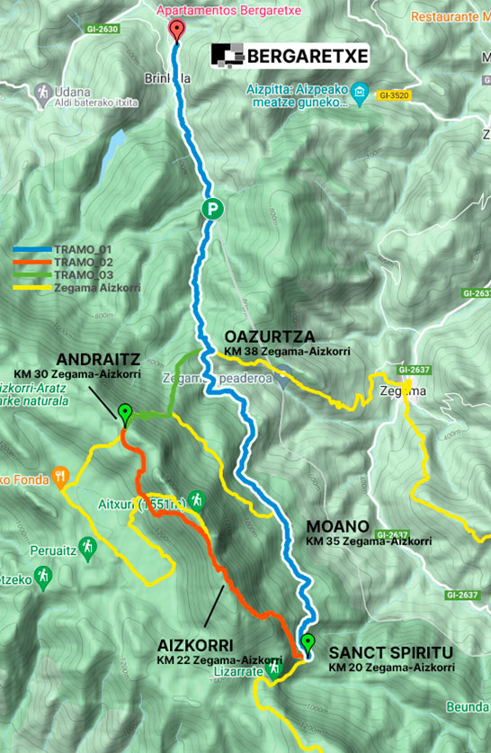 Tramo 1, BERGARETXE - SANCT SPIRITU